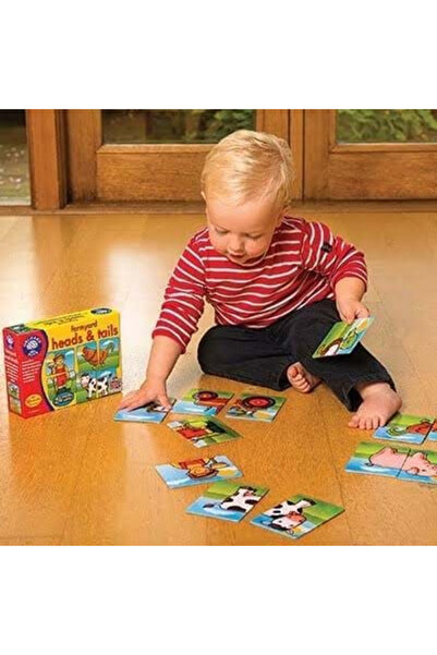 Orchard Toys Educational Matching Game Farmyard Friends Heads & Tails
