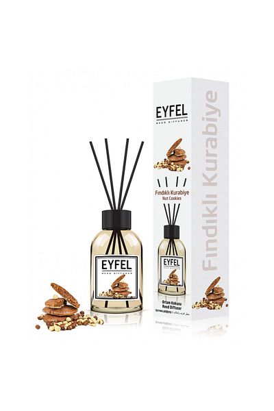 Eyfel Room Freshener With Sticks, Walnut Biscuits, 120ml