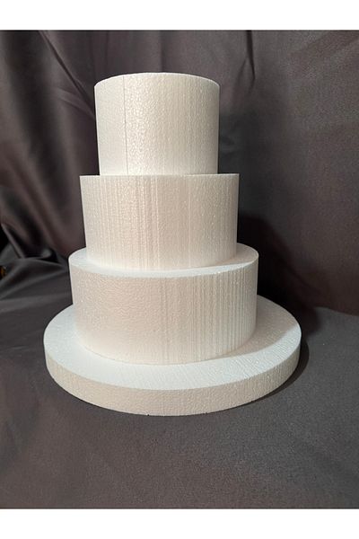 KLC CREATIVE 4 Tier Styrofoam Model Cake