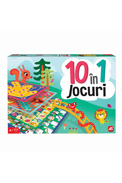 As Set 10 Jocuri In 1, Ludo, Serpi Si Scari, Tic Tac Toe, Lupta Cu Branza, Ediu, Pentomino, Puzzle