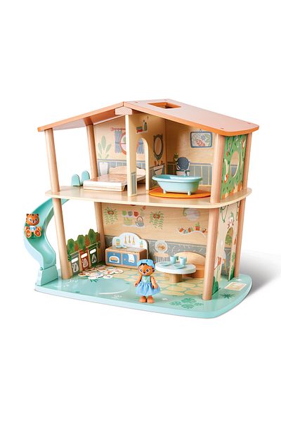 Hape Wooden Toy - Tiger Jungle House (38 PIECES)