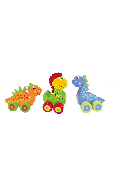 Orange Tree Toys My First Dinosaurs - Wheeled Toy Set,