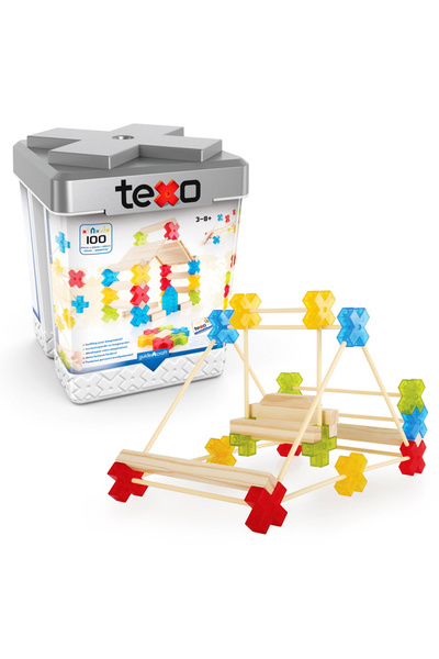Guidecraft Texo, Set De Constructie Cu 100 Piese,