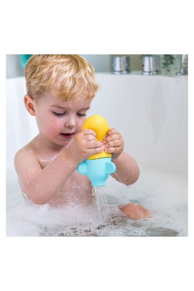 Quut Toys Squeezi Submarine, Jucarie Stropitoare De Baie Din Silicon