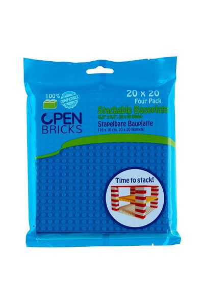 OEM Toy - Construction Sets - Blue Tiles 20x20 (4 PCS)