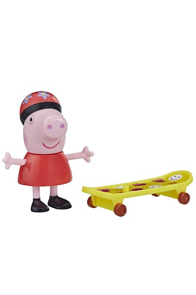 Hasbro Peppa Pig Figurine Funny Friends Peppa Pig With Skateboard 7cm