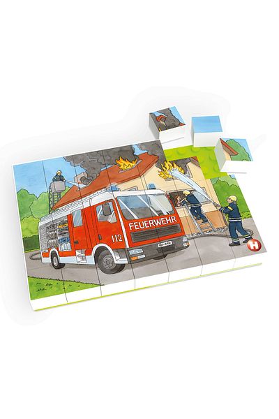 Hubelino Fire Truck Puzzle (35 PIECES)