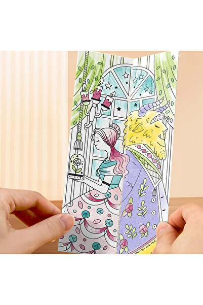 Mideer Coloring Book With Drawings, Includes Paintbrush And Watercolors, Fairy Tales, Fairy Tale Dream,