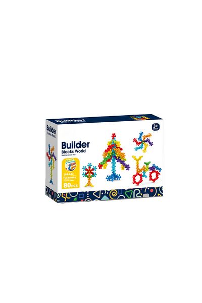 Bufnitel Joc De Constructie Steam - Floricele Colorate (80 PIESE)