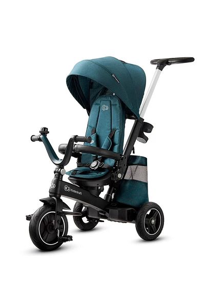 Kinderkraft Easytwist (Easywalk) Three-Wheel Baby Bike Midnight Green, Reversible