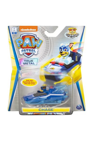 SPIN MASTERR Metallic Car - Chase Charged Up, Paw Patrol