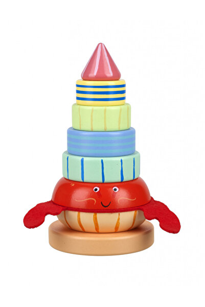 Orange Tree Toys Wooden Stacking Toy With Crab,