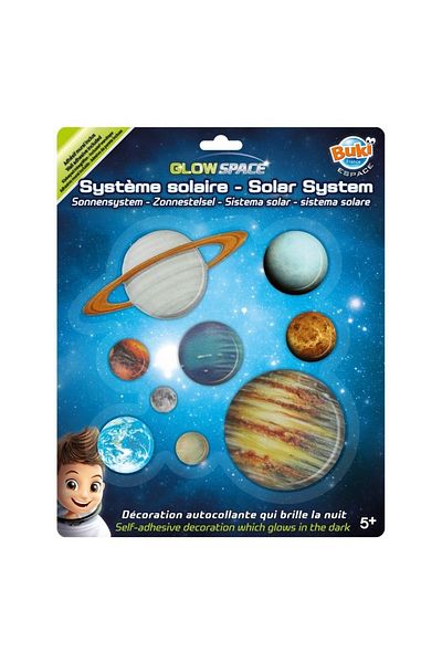 Buki France Glow-in-the-dark Wall Decorations - Solar System