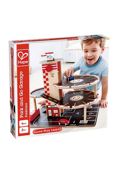 Hape Wooden Toy - Parking Garage