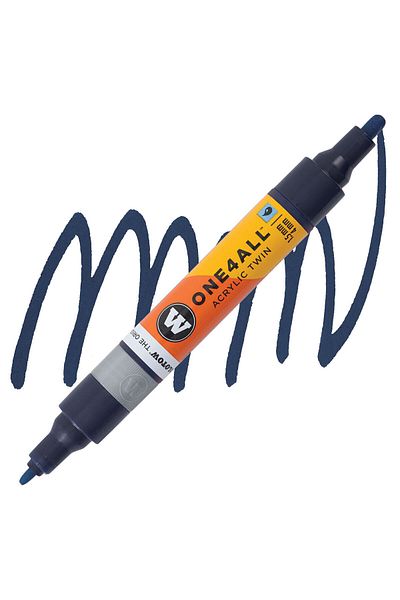 Molotow Acrylic Paint Marker, Dual Tip 1.5 And 4 Mm, One4all, Twin Pumpmarkers, 48 Colors