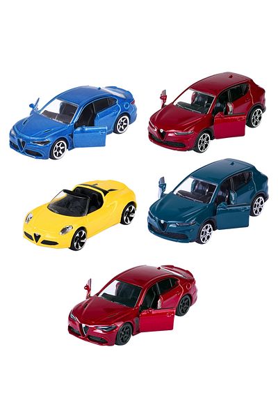 Majorette Alfa Romeo Set With 5 Cars