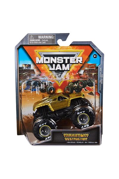 SPIN MASTERR Monster Jam Masinuta Metalica Maximum Destruction Scara 1 La 64