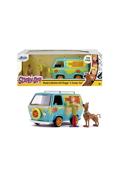Simba Scooby Doo Mystery Van Set Format Din Dubita Metalica Scara 1:24 Si 2 Figurine Scooby Doo Si Shaggy