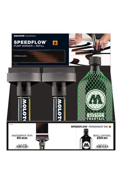 Molotow Set Caligrafie, Display Speedflow Ink Set 7 Buc