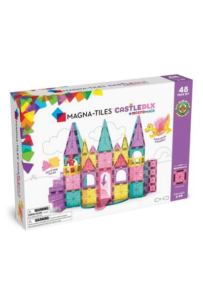 Magna Tiles Magna-tiles Castle Dlx Micromags - Κάστρο Πριγκίπισσας 48 Τεμάχια
