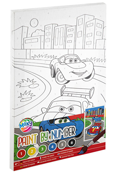 GRAFİX Tablou Pictura Pe Numere - Cursa Masinutelor