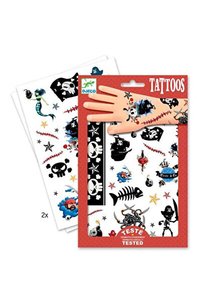 djeco Tatuaje Pirati - Set Stimulare Indemanare Si Creativitate