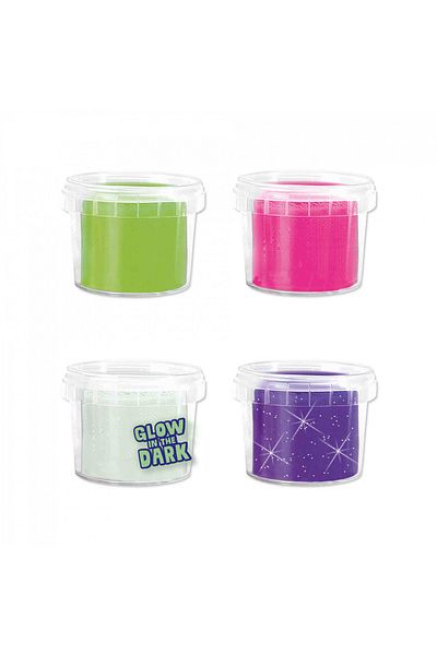 SES Creative Plastilina Colorata Vegana Glow Feel Good 4 X 90gr