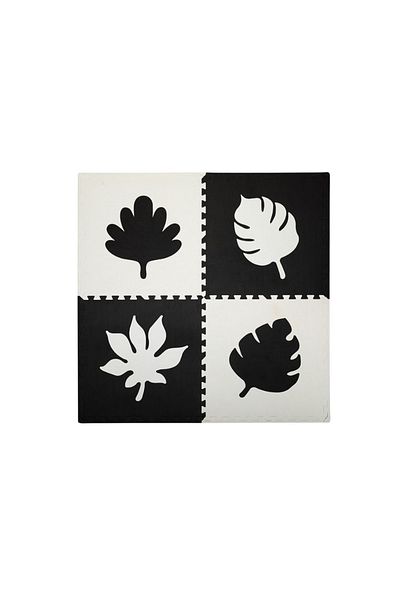 Momi Puzzle Covoras De Joaca 120x120 Cm , Feli - Negru