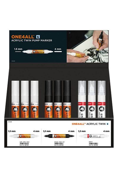 Molotow Marker Acrilic One4all Twin Display 36 Buc