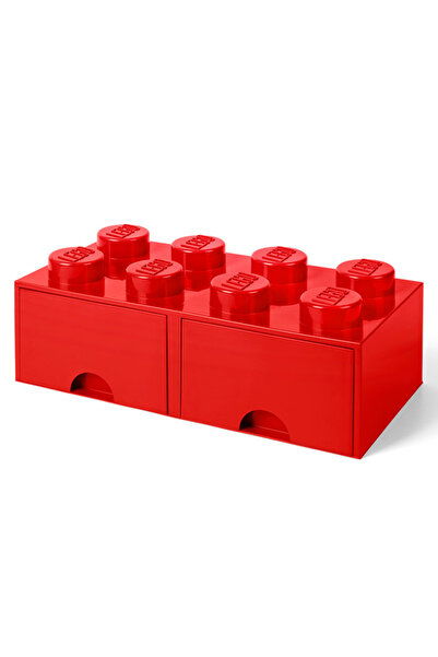 LEGO Cutie Depozitare 2x4 Cu Sertare, Rosu