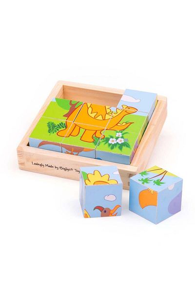 BIGJIGS Toys Cubic Puzzle - Dinosaurs