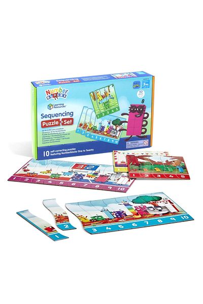 Hand2Mind Puzzle - Exersam Numaratul De La 1 -20 - Numberblocks