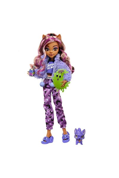 mattel Păpușă și accesorii pentru petrecere Monster High Creepover cu Watzie Dog