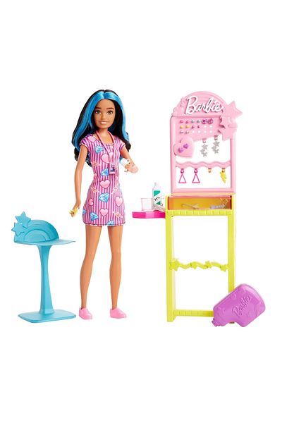 mattel Barbie Papusa Barbie Skipper First Jobs Ear Piercer