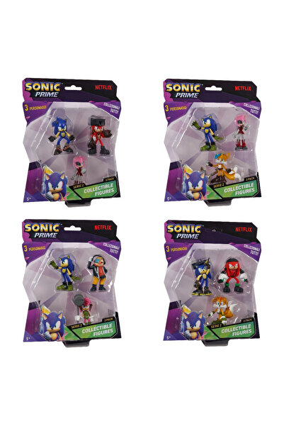 Sonic Prime - Set 3 Figurine, Blister, Modele Diverse, S2