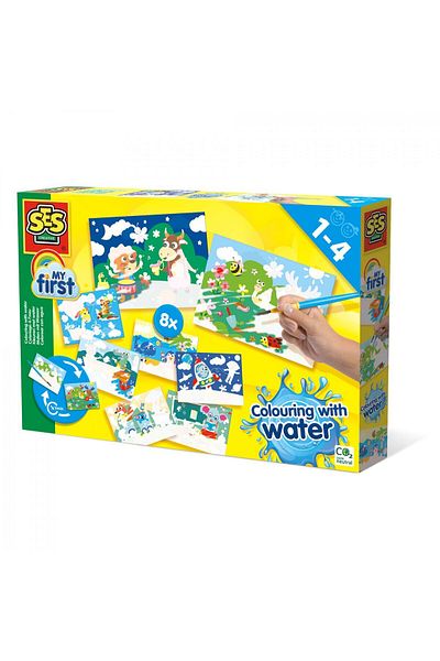 SES Creative Primul meu - Set mare de acuarele cu animale ascunse