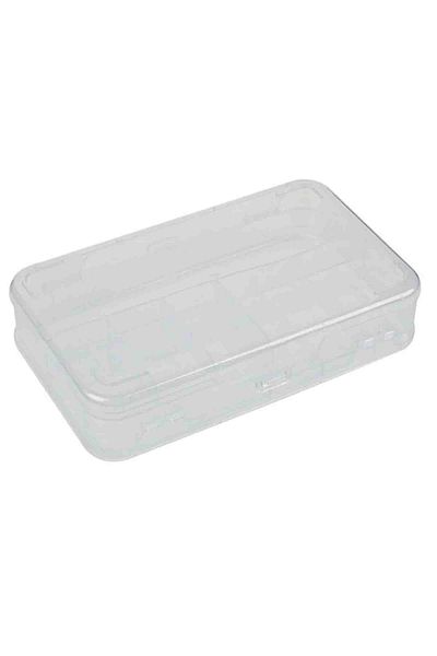 Micostore Storage Box, Organizer With 12 Compartments, Double Opening, Transparent