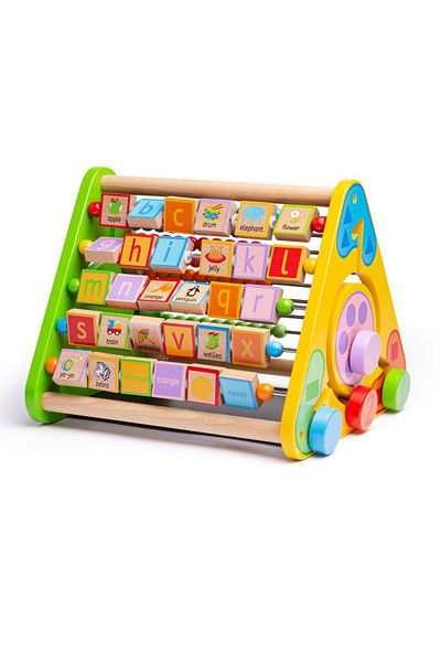 BIGJIGS Toys Activity Center - Letters and Pictures in English
