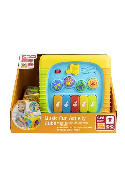WINFUN Activity Cube With Sounds For Babies,