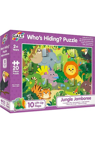 Galt Open the Windows Puzzle - Jungle (20 Pieces)