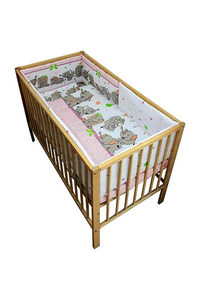 Hubners Playful Elephants 5-piece Crib Bedding