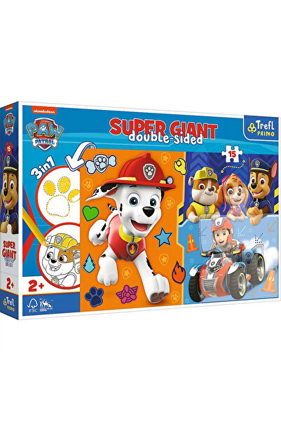 Trefl Puzzle Primo Super Giant 15 Patrula Catelusilor Cunoaste Echipa
