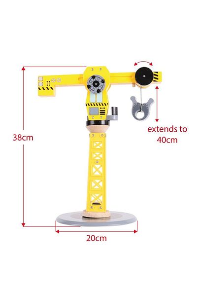 BIGJIGS Toys Set Constructie - Macara