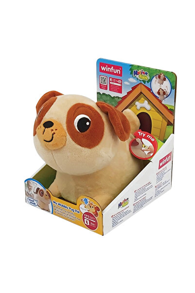 WINFUN Jucarie Interactiva Catelus Pug Pentru Bebelusi,