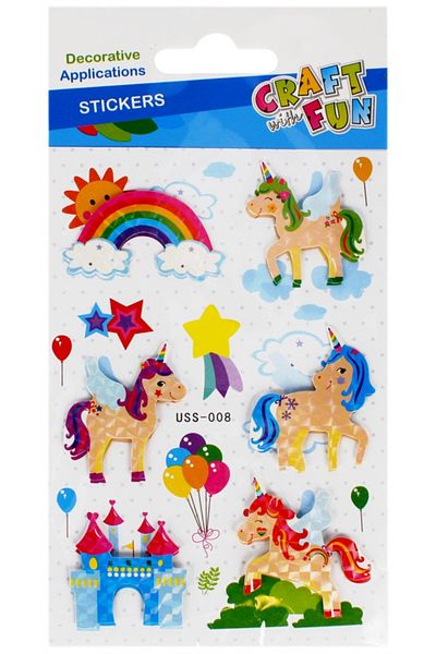 Micostore Unicorn stickers, stickers for creative activities for children