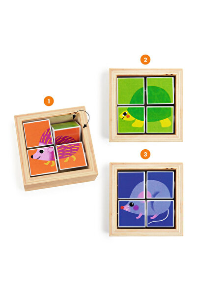 djeco Puzzle Forme Rotative Tournibist,