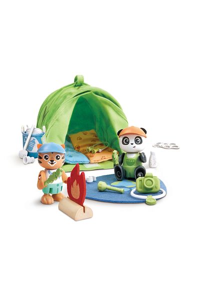 Hape Wooden Toy - Eco-camping Play Set (25 PIECES)