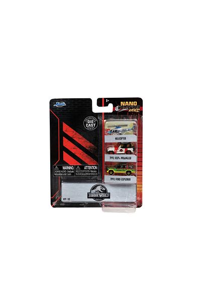 Simba Jada Set of 3 Jurassic Metal Cars 4cm