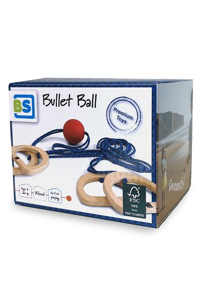 BS Toys Joc De Coordonare Bullet Ball Din Lemn