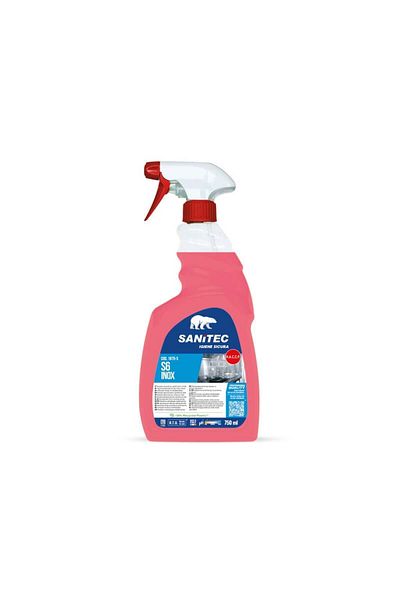 SANITEC Metal Surface Cleaning Solution With Sprayer, 750 Ml, S6 Inox,